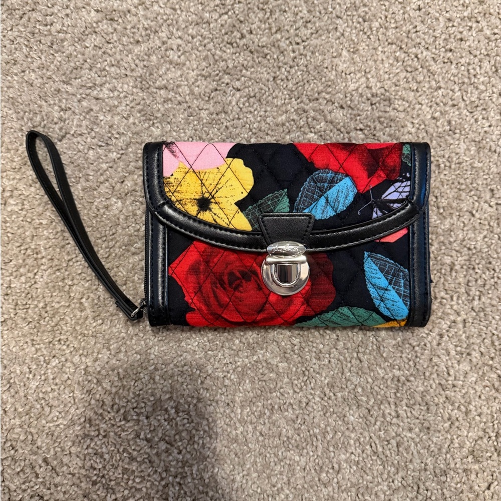 Vera Bradley Multicolor Floral Wristlet